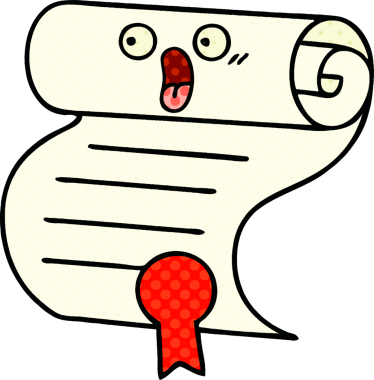 bir insan tarafından çizilmiş bir sözleşmenin çizgi roman tarzı