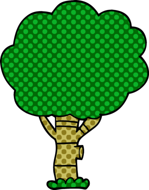 Bir insan tarafından çizilmiş karalama ağacı.