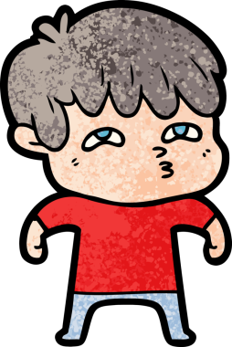 Bir insan tarafından çizilmiş garip bir adam.