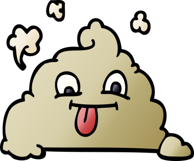 Bir insan tarafından çizilmiş karikatür kakası.