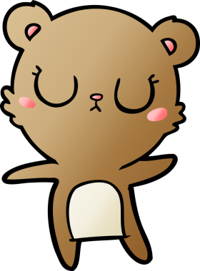 Bir insan tarafından çizilmiş bir çizgi film karakteri.