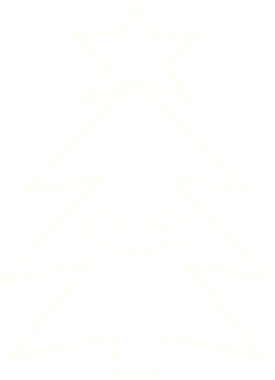 Bir insan tarafından çizilmiş Noel Ağacı Tebeşiri