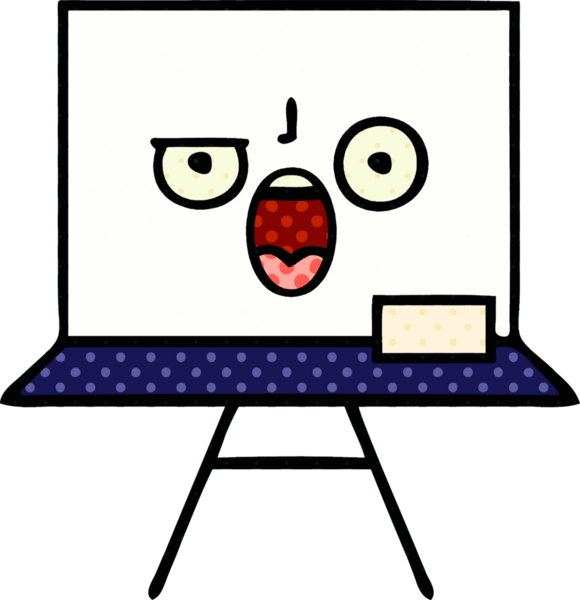 Bir insan tarafından çizilmiş beyaz bir karikatür.