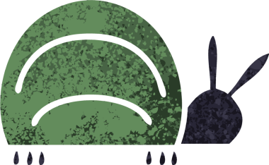 Bir insan tarafından çizilmiş yeşil bir böceğin retro çizim tarzı karikatürü