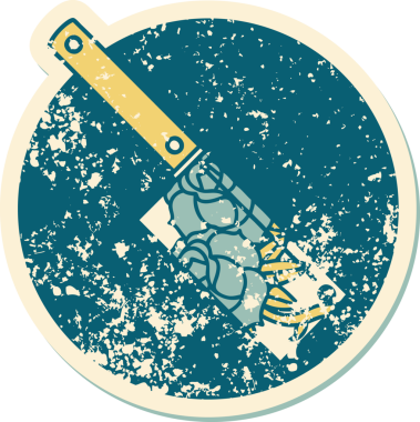 Bir satırın ve bir insanın çizdiği çiçeklerin sembolik dövmeli resmi.