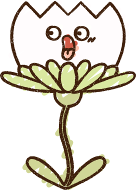 Bir insan tarafından çizilen çiçek tebeşiri