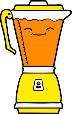 bir insan tarafından çizilmiş karikatür yemek işlemcisi