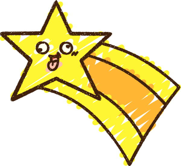 Bir insan tarafından çizilen Yıldız Tebeşiri