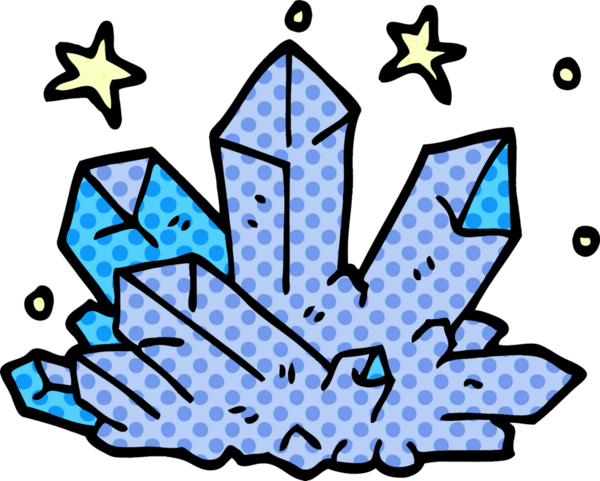 Bir insan tarafından çizilmiş karalama kristali.