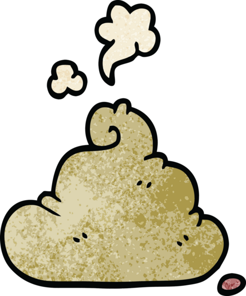 Bir insan tarafından çizilmiş karikatür kakası.