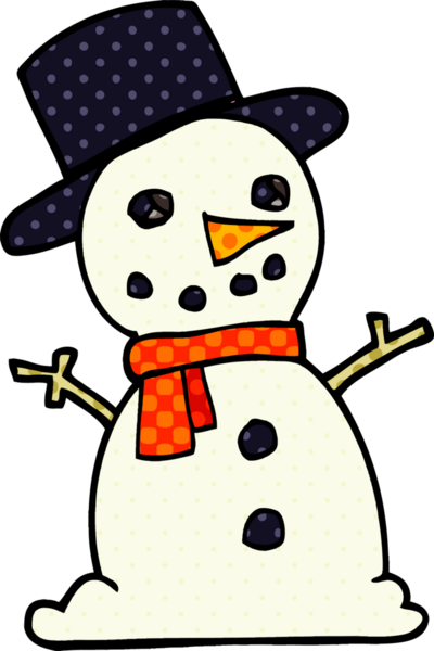 Bir insan tarafından çizilmiş geleneksel kardan adam çizimi.