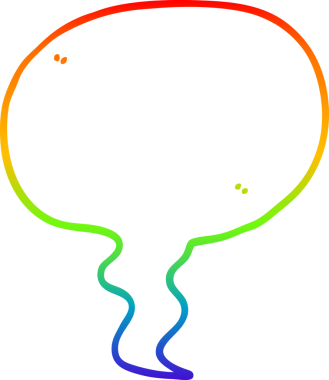 gökkuşağı gradyan çizgi çizimi bir insan tarafından çizilmiş bir karikatür konuşma balonu