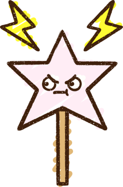 Bir insan tarafından çizilen sihirli değnek tebeşiri