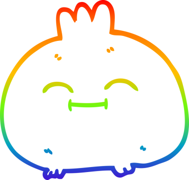 gökkuşağı gradyan çizgi çizimi bir insan tarafından çizilmiş mutlu kök sebze