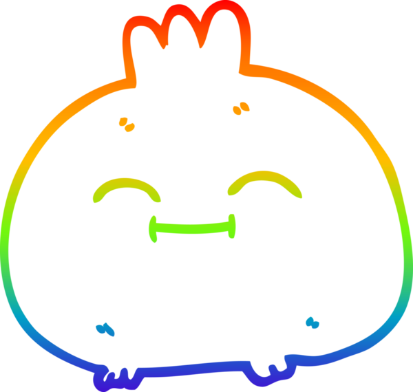 gökkuşağı gradyan çizgi çizimi bir insan tarafından çizilmiş mutlu kök sebze