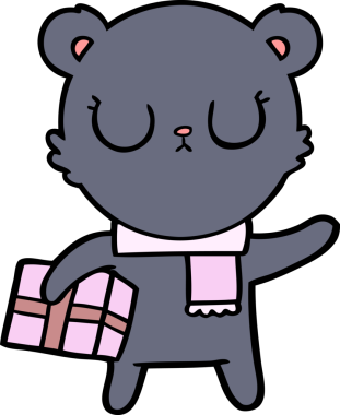 Bir insan tarafından çizilmiş ayı karikatürü çizicisi