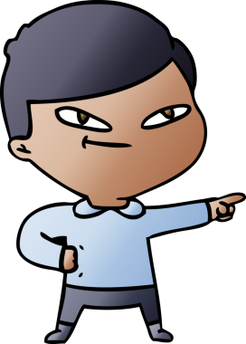 Bir insan tarafından çizilmiş çizgi filmdeki adam.