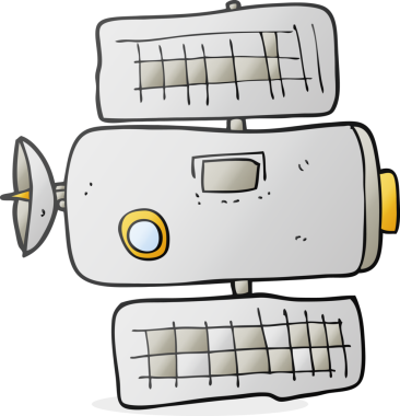 Bir insan tarafından çizilmiş serbest çizim uzay istasyonu