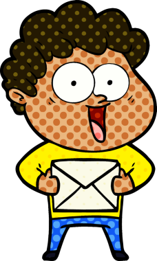 Bir insan tarafından çizilmiş mutlu bir adam.