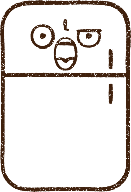 Bir insan tarafından çizilmiş buzdolabı kömürü çizimi