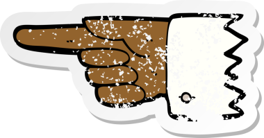 İnsan eliyle çizilmiş bir karikatürün gerilimli yapıştırması.