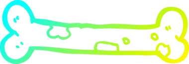 Bir insan tarafından çizilmiş bir karikatürün soğuk gradyan çizgisi.