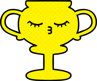 Bir insan tarafından çizilmiş bir kupanın çizgi romanı.