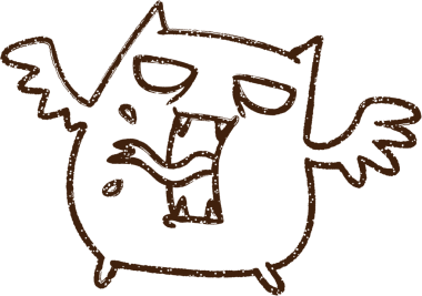 Bir insan tarafından çizilmiş ürkütücü Yarasa Kömürü Çizimi