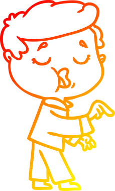 İnsan tarafından çizilmiş bir çizgi film karakteri çizimi.