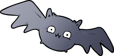 Bir insan tarafından çizilmiş vampir cadılar bayramı sopası çizgi filmi.