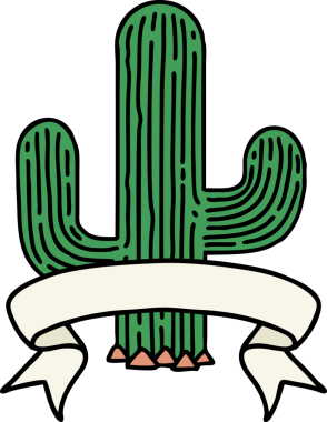 Bir insan tarafından çizilmiş kaktüs dövmeli.