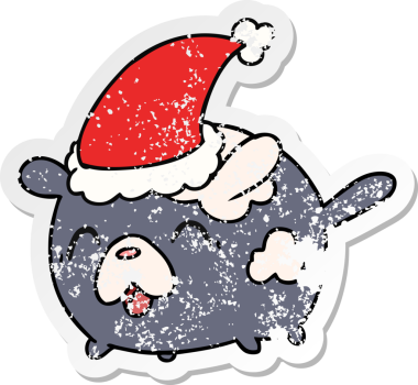 Bir insan tarafından çizilmiş kawaii köpeği etiketli el çizimi.