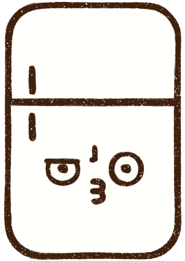 Bir insan tarafından çizilen Buzdolabı Tebeşiri