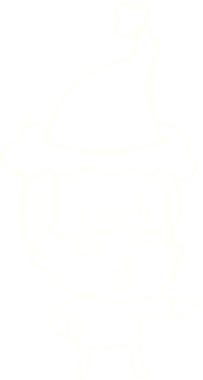 Bir insan tarafından çizilen Noel Kadın Tebeşiri