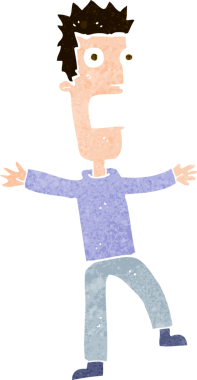 Bir insan tarafından çizilmiş karikatür.