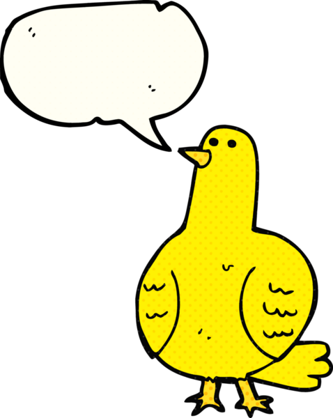 Bir insan tarafından çizilmiş serbest çizilmiş çizgi roman konuşma balonu çizgi film kuşu