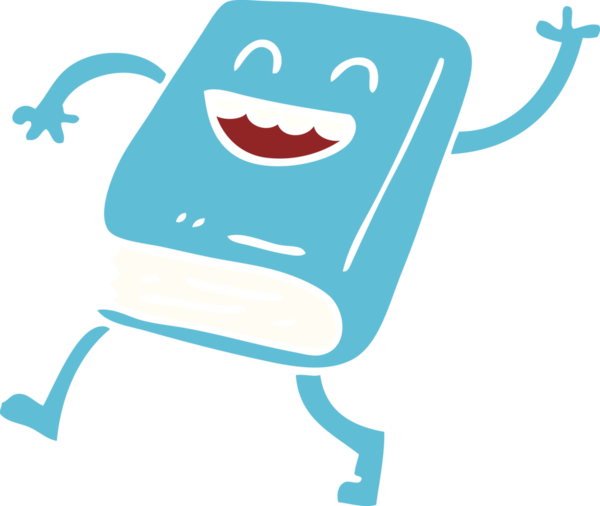 Bir insan tarafından çizilmiş karalama mutlu kitap.