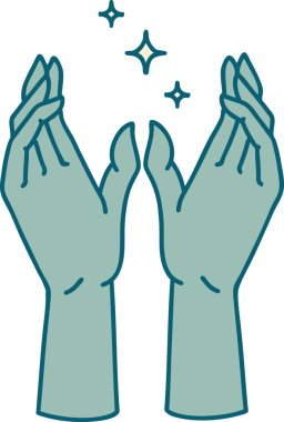 Bir insan tarafından çizilmiş ikonik dövme görüntüsü