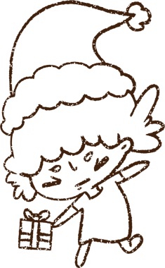 Bir insan tarafından çizilen Noel Kadını Kömür Çizimi