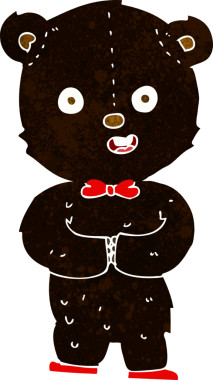 Bir insan tarafından çizilmiş oyuncak ayı.