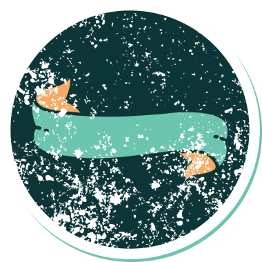 Bir insan tarafından çizilmiş bir pankartın sembolik dövmeli resmi