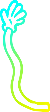 Bir insan tarafından çizilmiş soğuk gradyan çizgi çizimi.