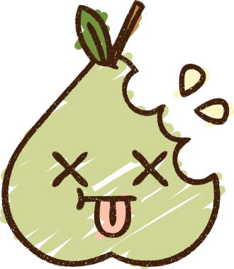 Bir insan tarafından çizilen meyve tebeşiri.