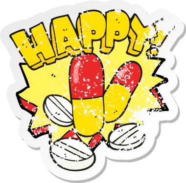 Bir insan tarafından çizilmiş bir çizgi filmin gerilimli yapıştırması.