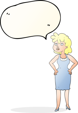 Bir insan tarafından çizilmiş serbest konuşma balonu karikatürü.