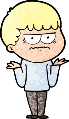 Bir insan tarafından çizilmiş kızgın bir adam.