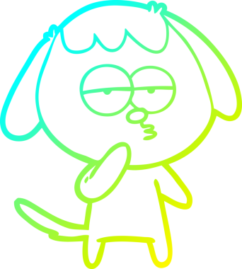 Bir insan tarafından çizilmiş soğuk hava çizgisi çizimi.