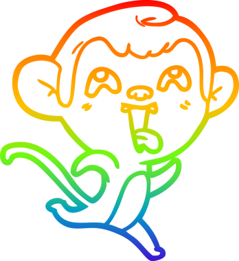 gökkuşağı gradyan çizgisi insan tarafından çizilmiş çılgın bir çizgi maymun çizimi