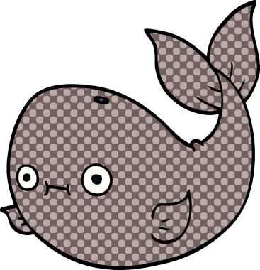 Bir insan tarafından çizilmiş karalama balinası.