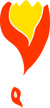 Bir insan tarafından çizilen roket motorunun düz renk çizimi